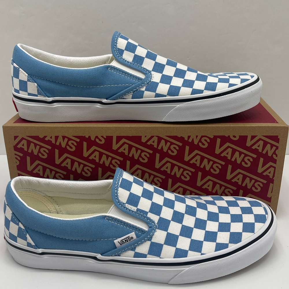 Vans Men’s Blue White Checkered Classic Slip-On
Color Theory Checkerboard - Picture 10 of 16